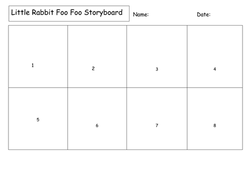 Little Rabbit Foo Foo Story Board Maker Teaching Resources