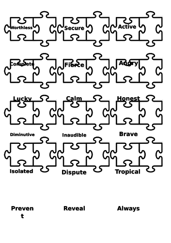 Year 6 SATs revision - vocabulary