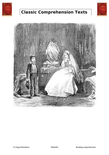 GREAT EXPECTATIONS. MISS HAVISHAM. READING COMPREHENSION. WITH ANSWERS.