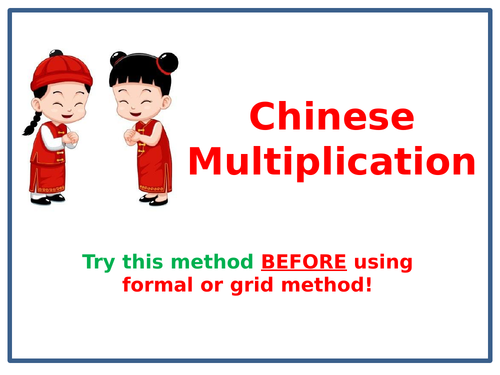 Chinese Method Multiplication (Lattice Method)
