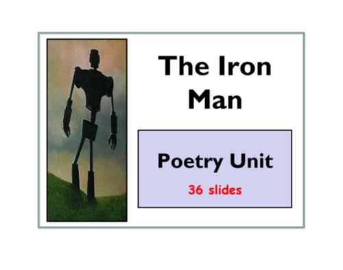 Iron Man Poetry Unit of Work + Resources