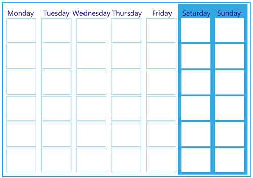 Weekly timetable/routine board and cards | Teaching Resources