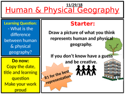 geography physical human vs does tes resources