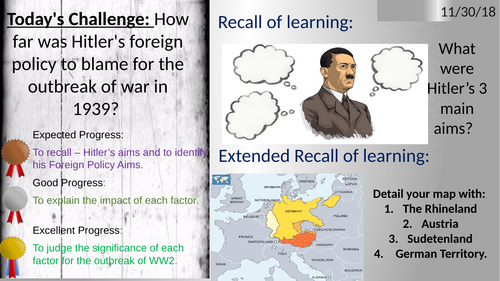 How far was Hitler's foreign policy to blame for the outbreak of war in 1939?