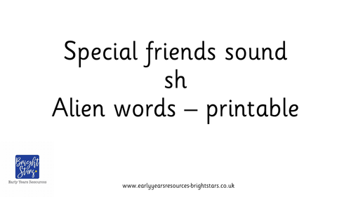 Special friends sound sh pack