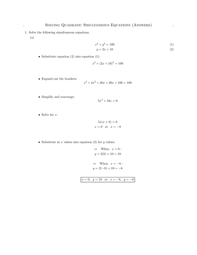 quadratic-simultaneous-equations-worksheet-with-answers-teaching-resources