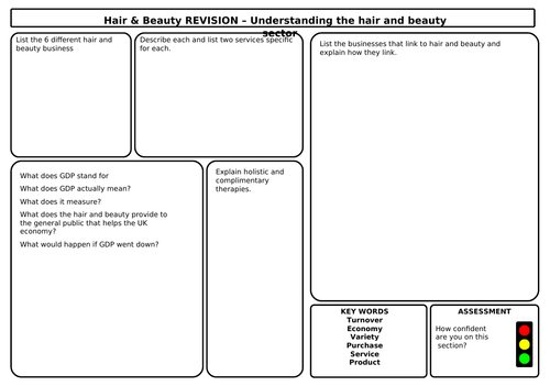 Hair and Beauty AM20530 Revision/Homework
