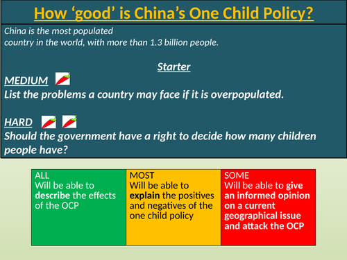 One Child Policy | Teaching Resources