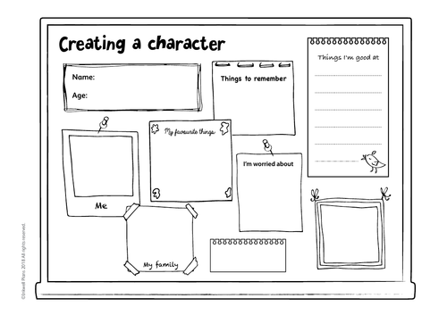 creating-a-character-templates-teaching-resources