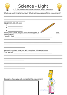 refraction experiment light optics ks2 science teaching resources