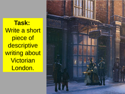 descriptive writing christmas victorian london ks4 ks3 docx mb