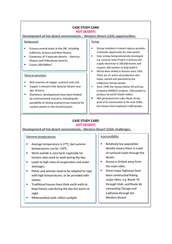 western desert case study gcse geography