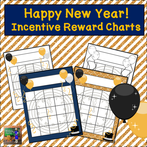 Happy New Year! Incentive Reward Sticker Charts