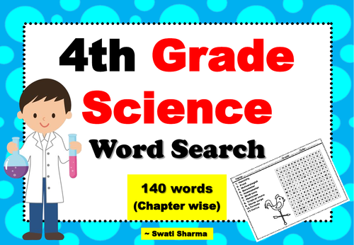 4th Grade Science, Word Search Worksheets | Teaching Resources
