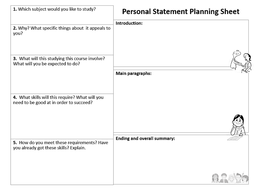 How to write a personal statement image