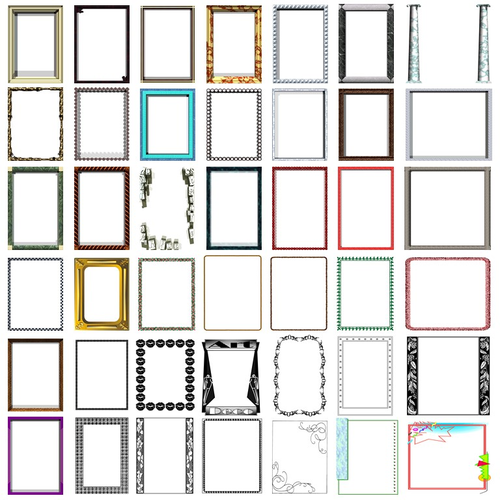 Page Borders and Frames Clipart - Personal and Commercial Use ...