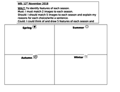 4 Seasons Sorting Worksheet | Teaching Resources