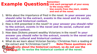 A Christmas Carol - Revision of Social Historical Context element