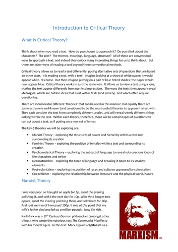 critical theory definition in education