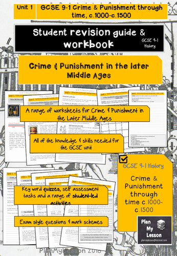 GCSE 9-1 Crime and punishment through time c.1000-c.1500 Revision Guide ...