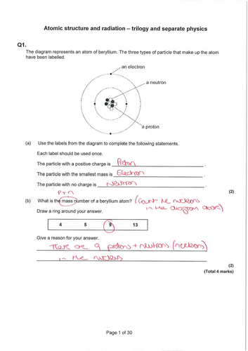 GCSE Physics Revision - Radiation and nuclear physics