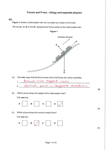 GCSE Physics Revision - Forces and F=ma