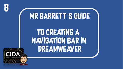 Navigation Bar In Dreamweaver Guide