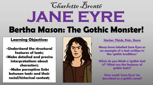 Jane Eyre - Bertha Mason: The Gothic Monster!