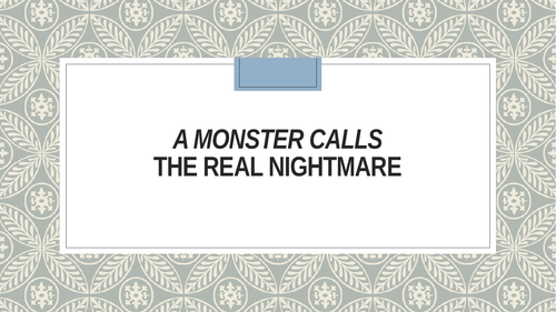 A Monster Calls - Complete SoW | Teaching Resources