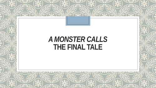 A Monster Calls - Complete SoW | Teaching Resources