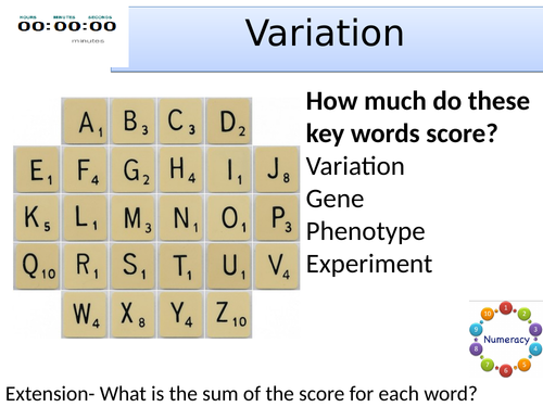 Topic 6 Variation AQA trilogy