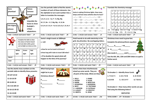 Christmas Science Fun Challenge