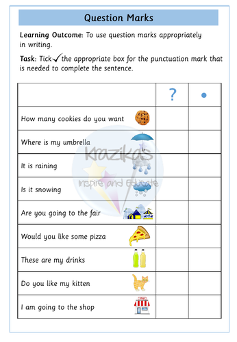 Question Mark and Exclamation Mark | Teaching Resources