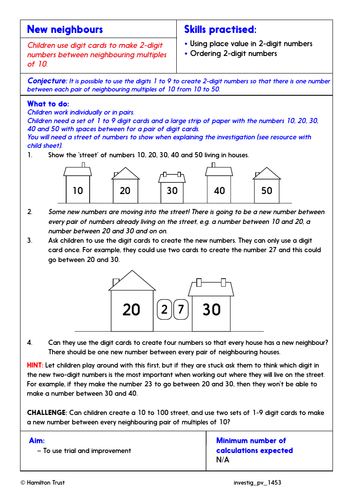 year 1 place value problem solving