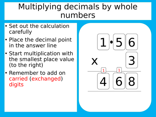 Decimals Y6 Spring Block 1 KS2 inc. x÷ 10, 100, 1000, x÷ decimals ...