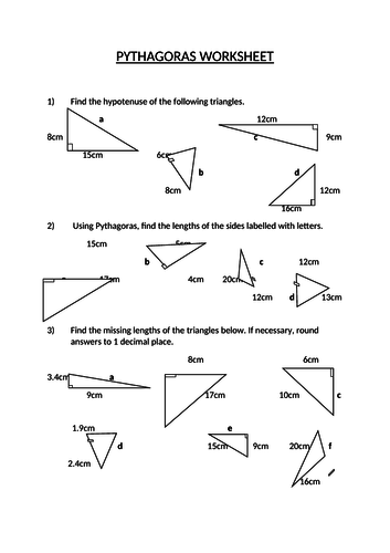 Pythagoras Theorem | Teaching Resources