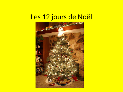 12 days of Christmas / noël song - French | Teaching Resources