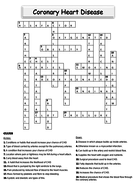 Coronary heart disease crossword | Teaching Resources