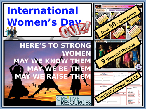 International Womens Day Quiz Teaching Resources 