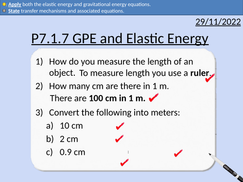 GCSE Physics: Gravitational and Elastic Energy