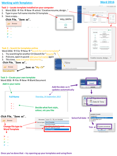 Word 2016 Step by Step Guides x 3 - Very Clear, Interesting and Easy to ...