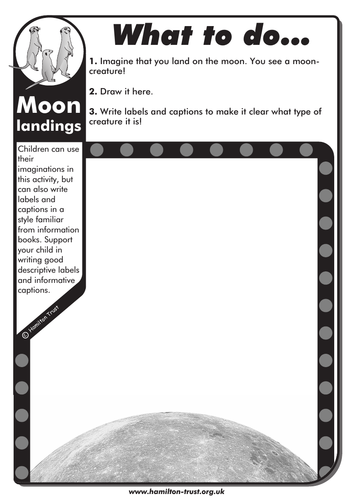 Moon landings - English Homework - KS1