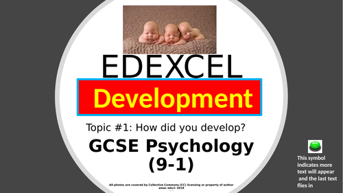 Edexcel GCSE Psychology (9-1): Development  (Paper 1)