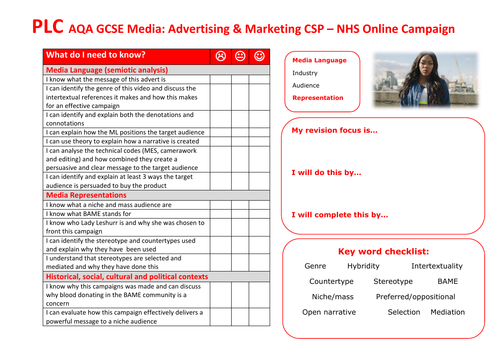 AQA GCSE Media NHS CSP PLC