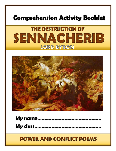 The Destruction of Sennacherib Comprehension Activities Booklet!