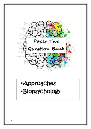 ib psychology paper 2 question bank