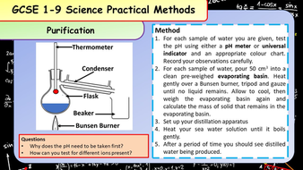31 GCSE 1-9 Science Required Practical Method Cards | Teaching Resources