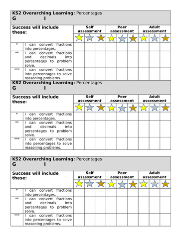 White Rose Year 6 percentages  lesson 1