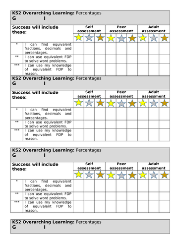 White Rose year 6 percentages block lesson 2