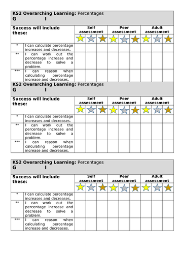 White rose year 6 percentages lesson 6